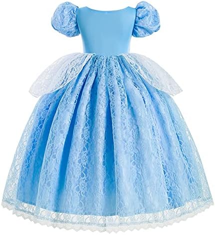 GirlsCW Disney Princess Costume Ball Gown wAccessories Set for Halloween Party