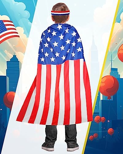 Catching the 4th of July Spirit Mepase American Flag Kids Halloween Costumes Bundle
