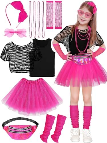 80s Party Outfit Accessory Set Halloween costume for Girls