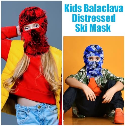 Happy Kids Distressed Balaclava Face Mask