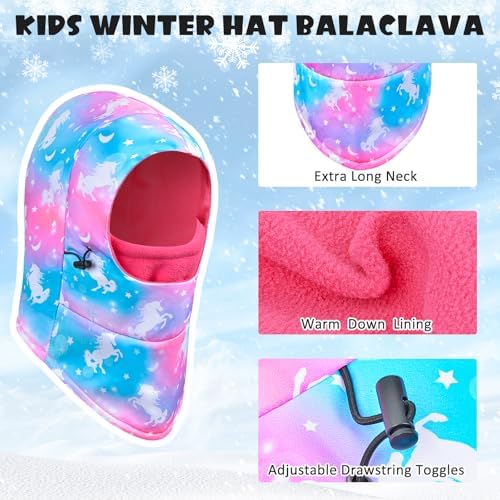 Warm Windproof Kids Winter Hat with Adjustable Fit for Older Kids
