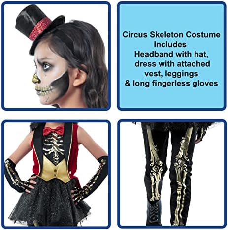 Rubies Girls Skeleton Forum Circus Costume Dress