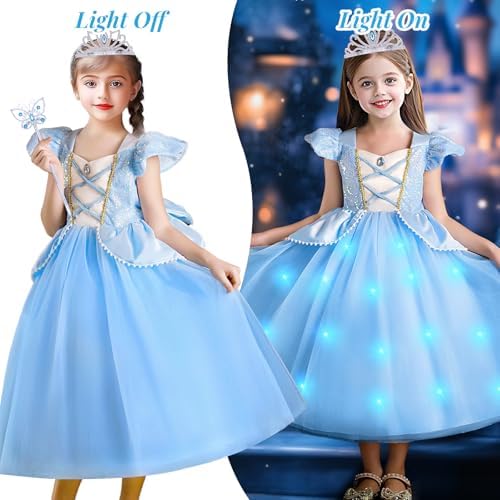 GC Light Up Cinderella Dress for Girls Kids Princess