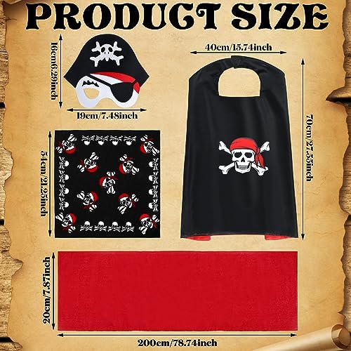 Bencailor Pirate Costume 6 Pcs Kids Boy Costume