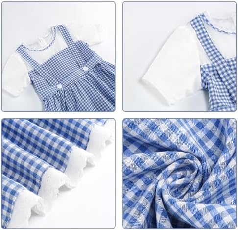 Girls Halloween Plaid Dress Up Costume