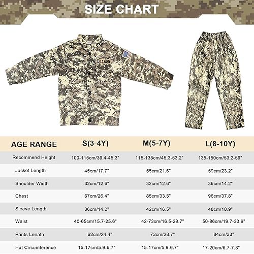 Halloween Army Soldier Costume for Kids