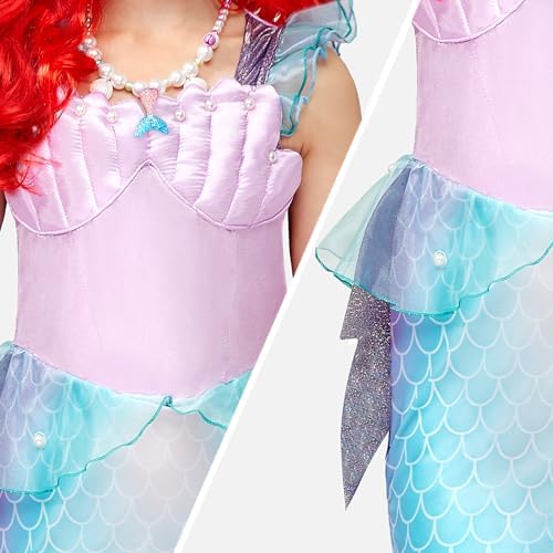 Spooktacular Mermaid Princess Costume Dress Up Set for Girls