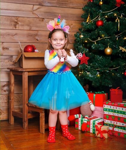 Jeowoqao Girl Dress Up Trunk Set 19 Pcs Princess Costume