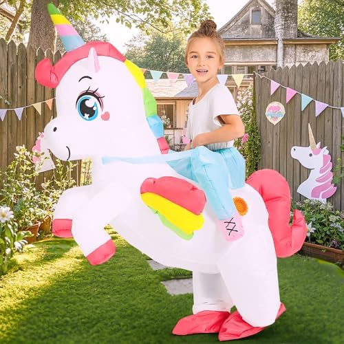 JUROSAICA Blowing Up Unicorn Girls Kids Halloween Costume