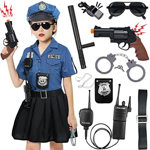 Tacobear Girls Police Officer Costume Set