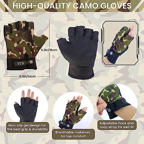 ZIRSENG 20-Piece Army Costume for Kids 3-10