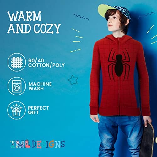 Marvel Superheroes Boys Zip-Up Fashion Hoodie for Kids