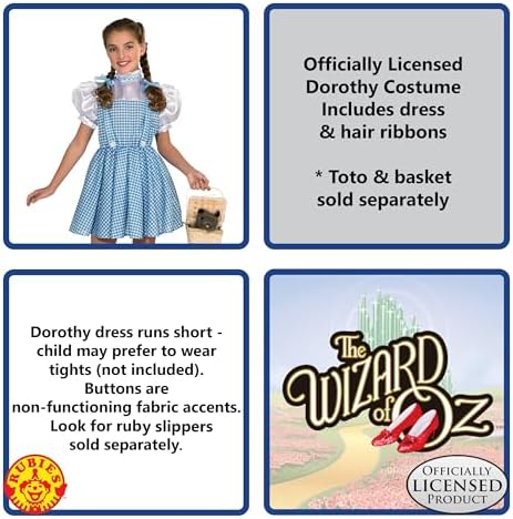 Wizard of Oz Halloween Costume Dorothy - 75th Anniversary Edition