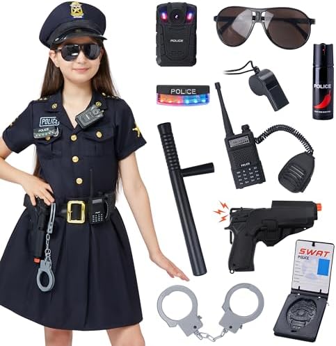 Spooktacular Girl Police Costume Toddler Set