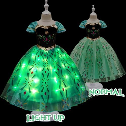 Latocos 10-Piece Glow-in-the-Dark Princess Costume Set for Girls