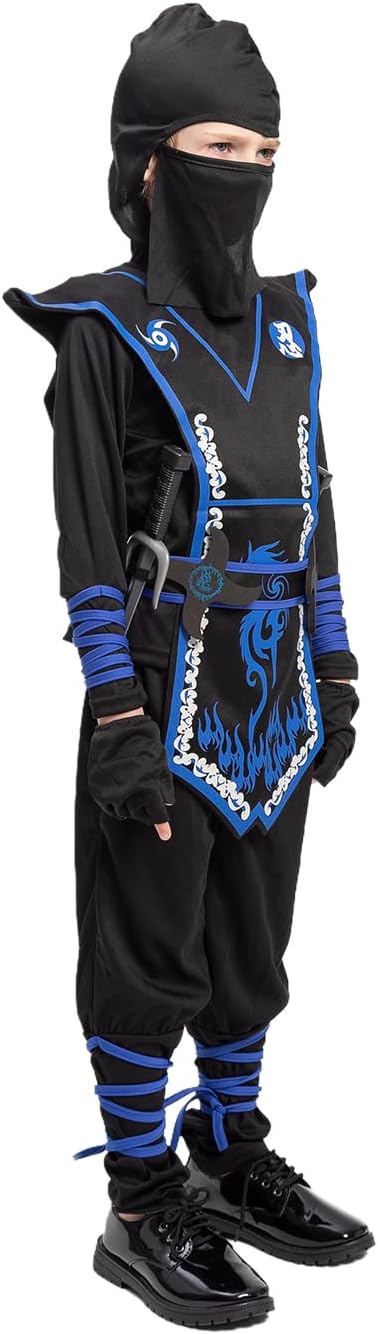 Jazgrom Kids Ninja Costume for Boys Halloween