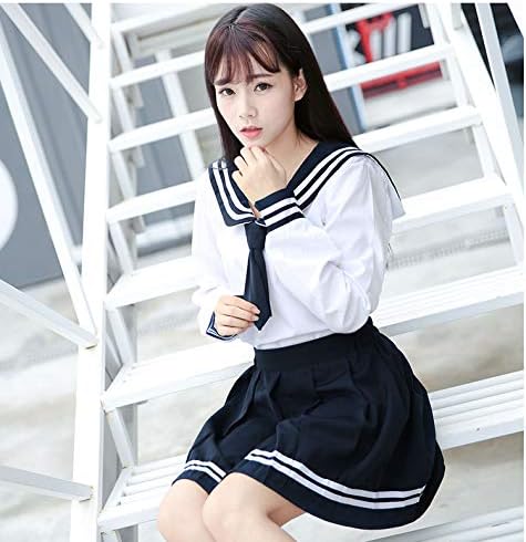 Unique Japanese Sailor School Girls Uniform