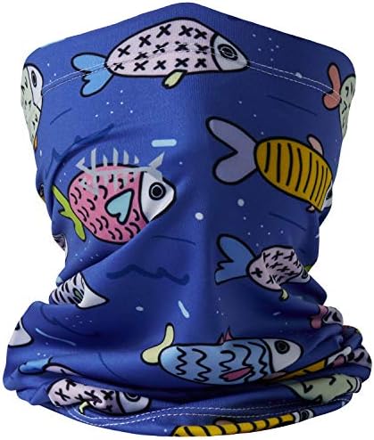 BASSDASH Kids UPF 50 Neck Gaiter with Cycling Mask