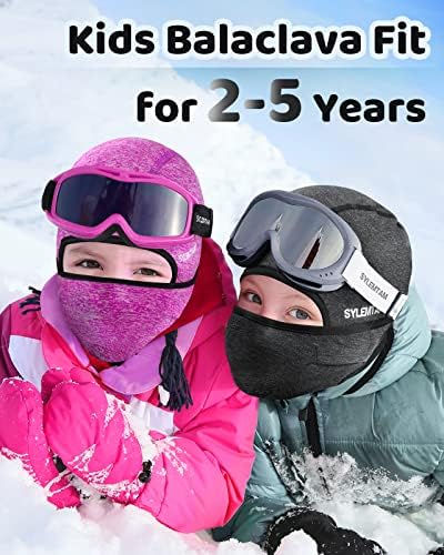 Kids Ski Mask Windproof Balaclava for Ages 2-5