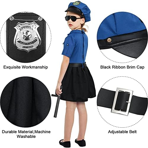 Tacobear Girls Police Officer Costume Set