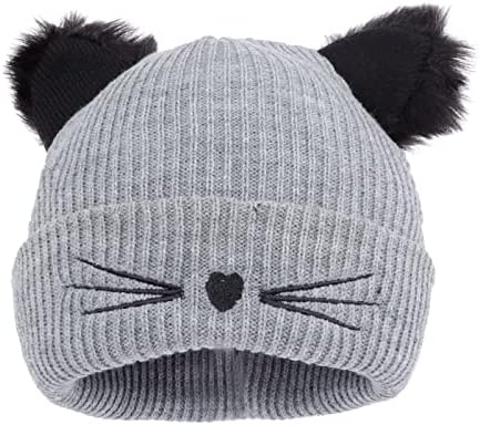 Winter Cat Ears Beanie for Girls