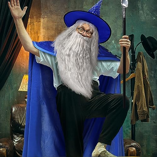 Hicarer Halloween Wizard Costume Set for Adults