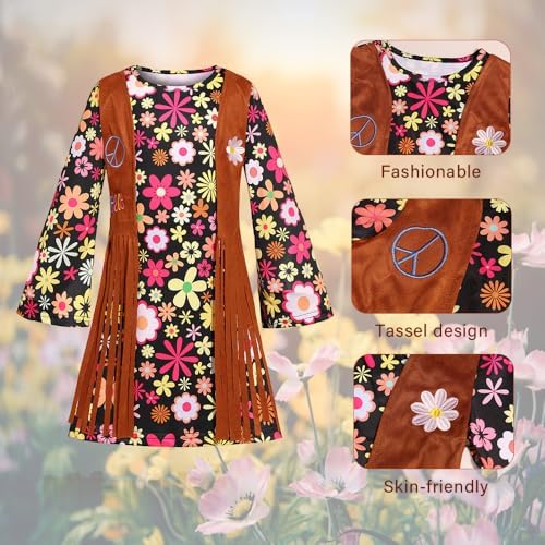 70s Vibes Hipster Costume for Girls