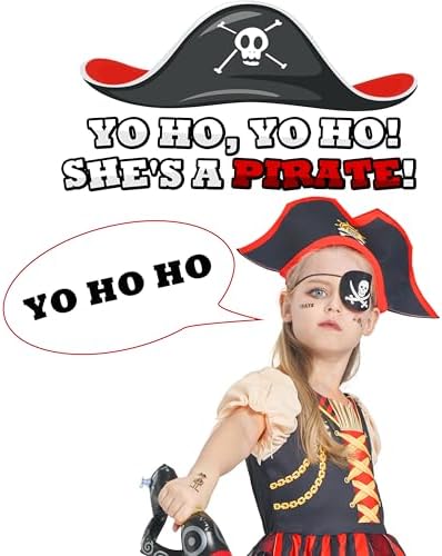 IKALI Girls Pirate Dress Fun Accessories