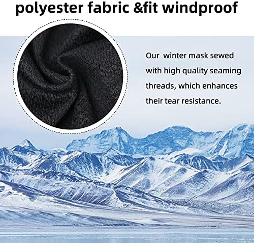 Black Youth Ski Mask Kids Warmers for Football and Hunting