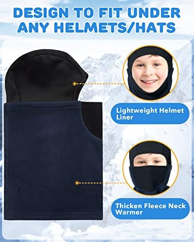 WinterHelmet Liner for KidsStay Warm Under Helmets