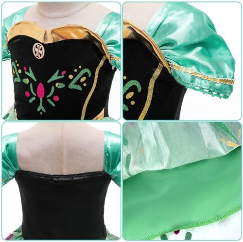Latocos 10-Piece Glow-in-the-Dark Princess Costume Set for Girls