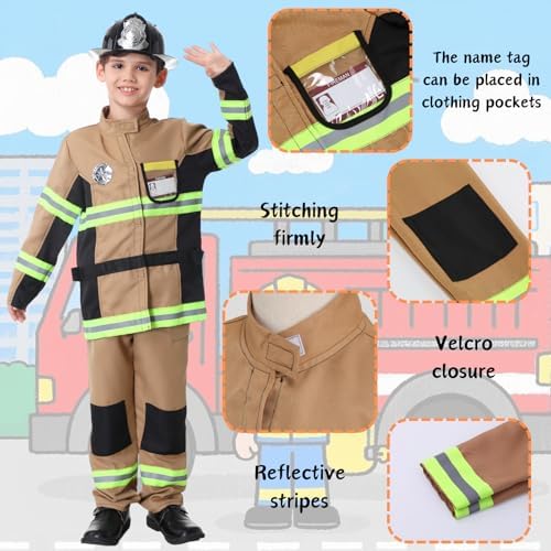 Yolsun Fireman Costume for Kids Halloween OODA