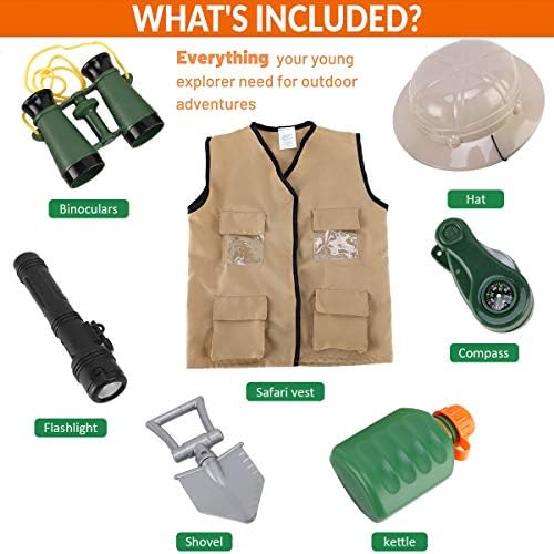 Junior Safari Explorer Costume Kit for Kids Ages 37