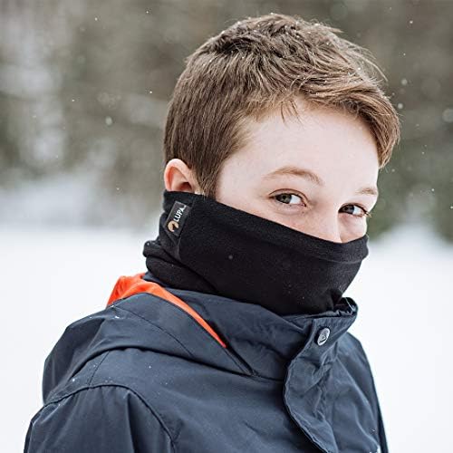 Winter Keeps Warm Lupa Kids Handmade Double-Layer Fleece Neck Gaiter - Boys Girls
