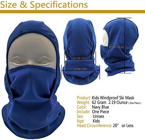 Kids Balaclava Ski Mask Winter Face Warmer for Boys Girls