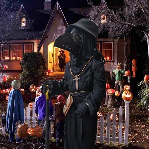 SENLI Plague Doctor Costume for Kids 9 in 1 Halloween Set