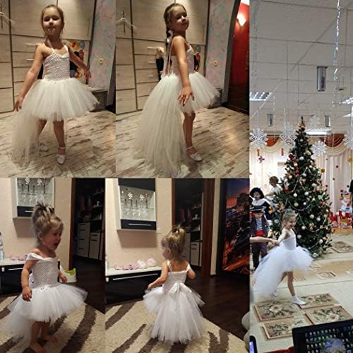 Girls V-Neck Tulle Evening Dress with Train for Parties Weddings