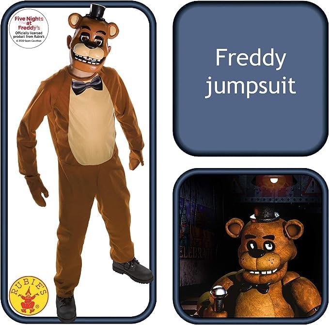 Freddy Bear Costume Value-Priced for Medium Kids