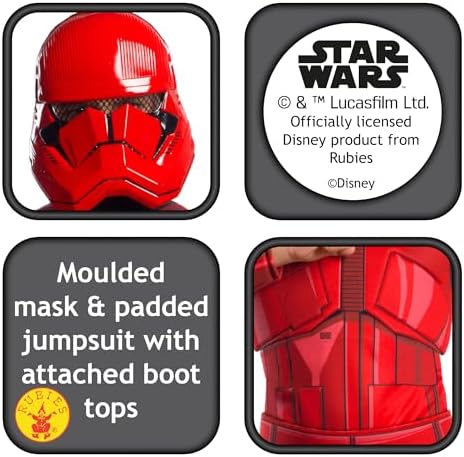 Rubies Star Wars The Rise of the Skywalker Deluxe Sith Trooper Boys Costume
