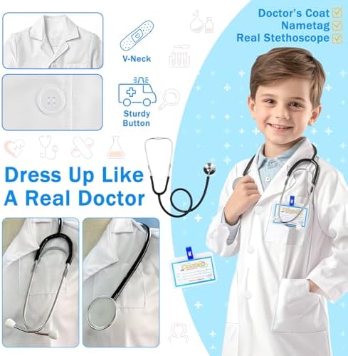 Real-Working Doctor Costume for Kids