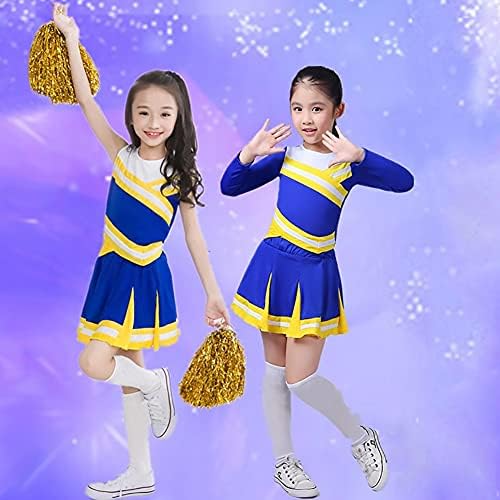 Achiyi Little Girls 2-Piece High School Cheerleading Uniform Costume