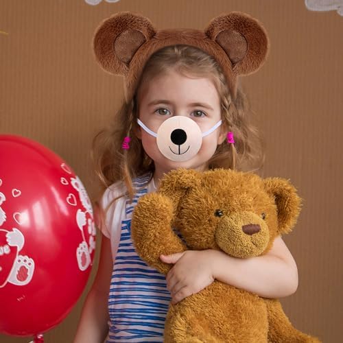 4 Pcs Harrycle Bear Cosplay Set Cute Bear Headband Accessories