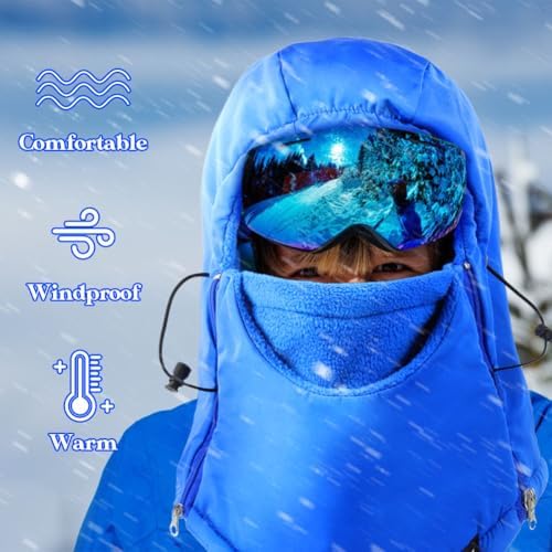 Adjustable skiing face mask for kids