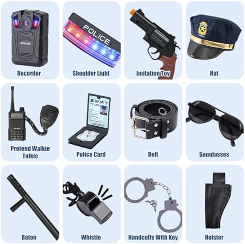 GC Police Costume Boys Halloween Halloween Career Day Kids Kids Police costume Set