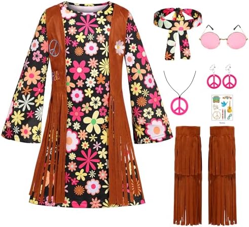 70s Vibes Hipster Costume for Girls