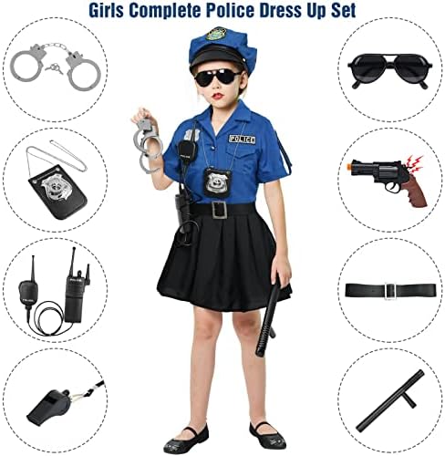 Tacobear Girls Police Officer Costume Set