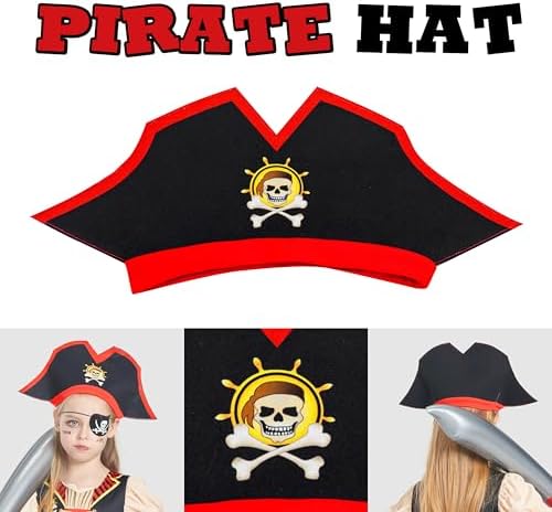 IKALI Girls Pirate Dress Fun Accessories