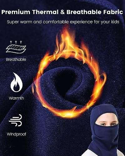 Aegend Balaclava Face Mask for Kids WindproofCold-weather Protection