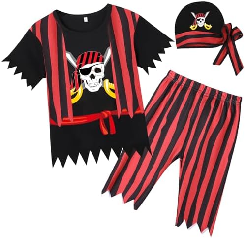 Xuomuen Toddler Pirate Costume for Kids