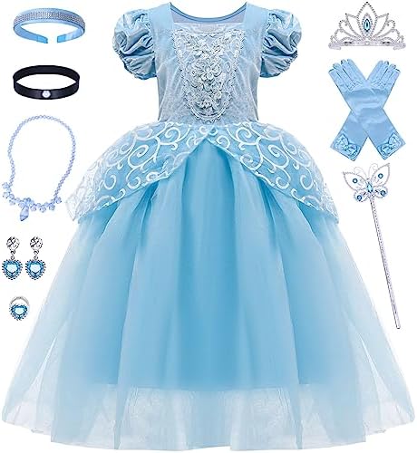 Perfect Princess Dresses for Girls - 11-Piece Set